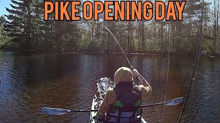kayak fishing ( pike opening day )