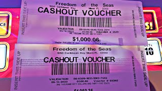 Freedom of the Seas | Casino Royale| SLOTS SLOTS SLOTS #royalcaribbean #watch #clubroyale
