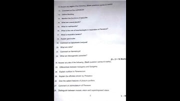 previous question paper 2021| Bsc zoology|Sem 1| core course| Kerala University|