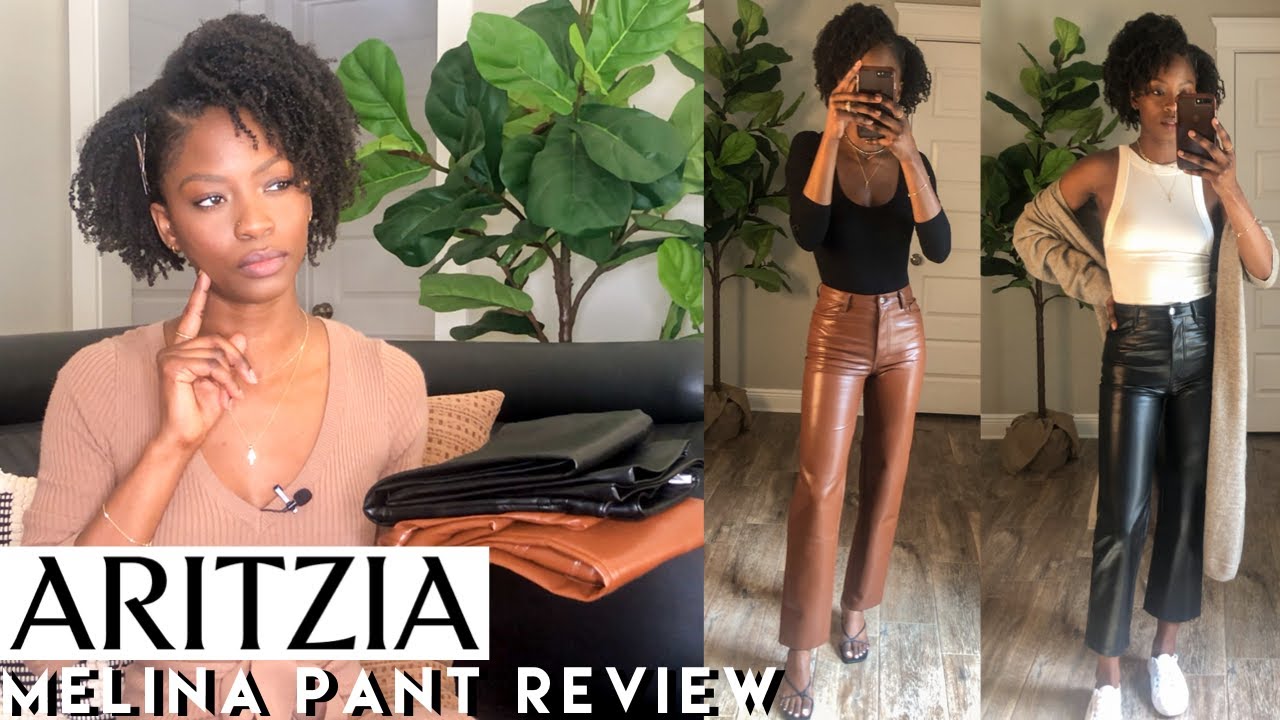ARITZIA LEATHER PANTS HAUL (MELINA PANT vs. BABATON - Which is the Best?) 