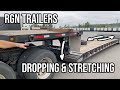 RGN Trailer Training. How to disconnect and stretch a RGN trailer