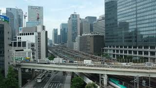 【8K 東京駅】京王プレッソイン大手町から望む東京駅方面　(2023/6/29)