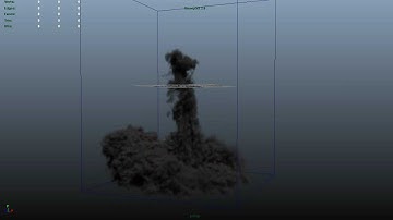 Maya Fluids - Smoke test/ Explosion