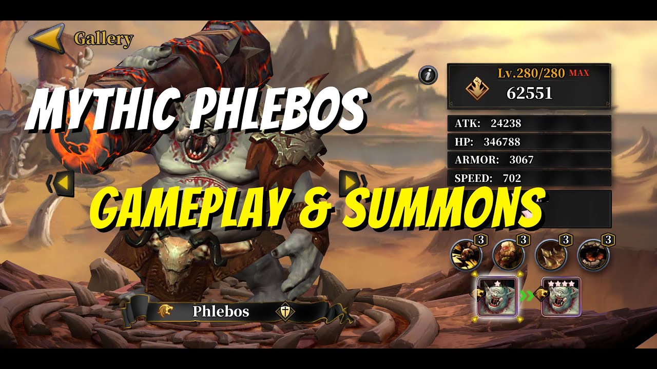 Mythic Phlebos Gameplay + Epic Summons [Idle Arena Evolution Legends]
