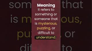 Enigma Meaning Explained Simply! Must Know Word