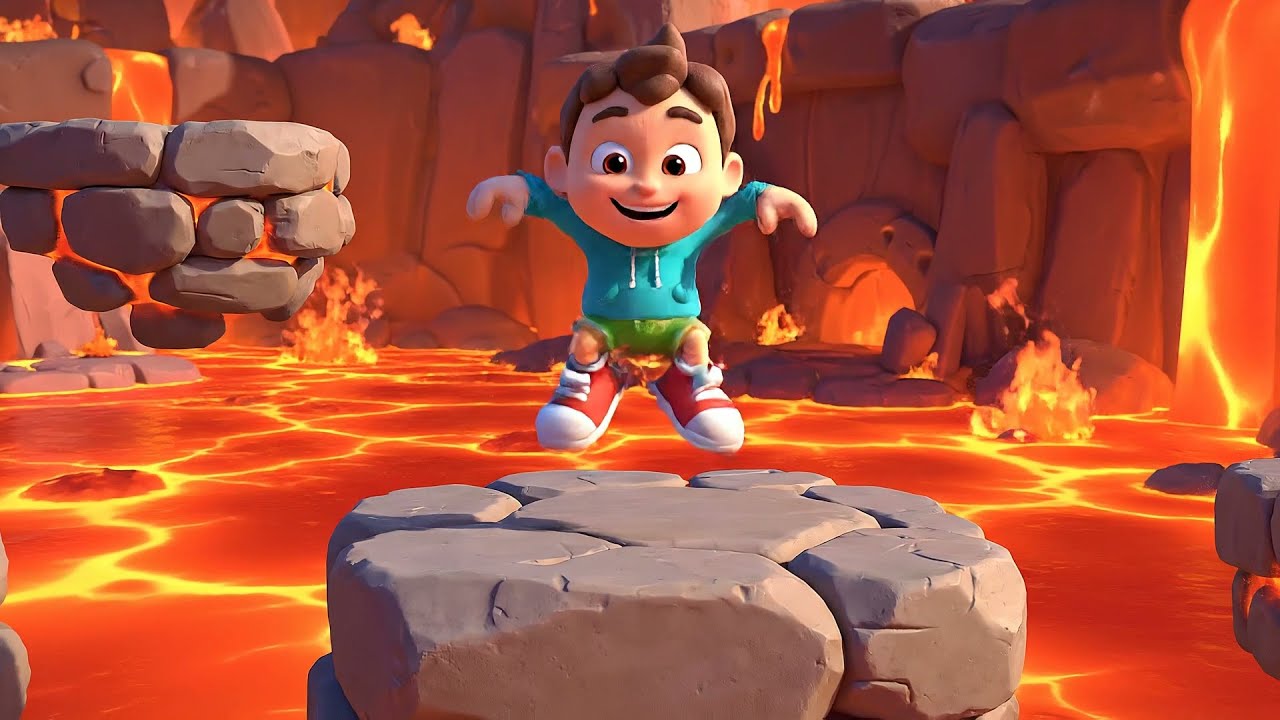 Roblox Funny Kid Survived the Floor Is Lava Challenge | Kids Songs & Nursery Rhymes