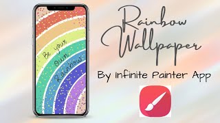 Digital art Wallpaper ideas | Rainbow Wallpaper | Infinite Painter App | screenshot 5