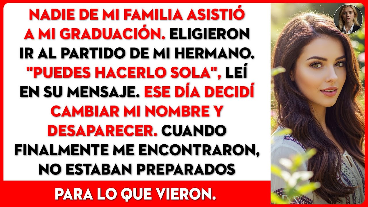 Ignoraron mi graduación, así que cambié de nombre y desaparecí para siempre.