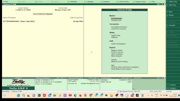 EXPORT INVOICE WITHIN TALLY  ERP 9 -EWAY BILL GENERATE