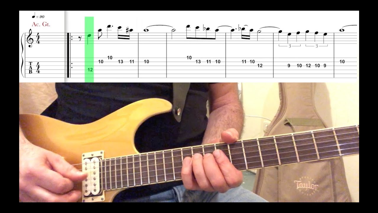 Carlos Santana - Moonflower - FŐ DALLAM GITÁR TAB