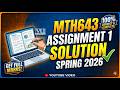 MTH643 Assignment 1 Solution Spring 2026 | Complete Correct Solution | VU MTH643 Assignment 2026