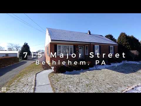 1715 Major Street, Bethlehem, PA home video tour