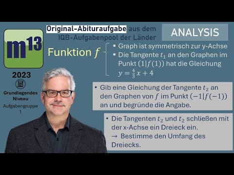 Vorschaubild: 2023 - ANALYSIS - grundlegendes Niveau - Aufgabengruppe 1