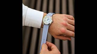 Lilac Suede Leather Watch Strap by WIS Straps | Made In Italy