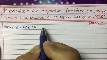 Linear Programming Problem ll SEE Question 2065 ll IR Simkhada
