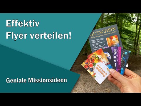 Video: So Verteilen Sie Flyer