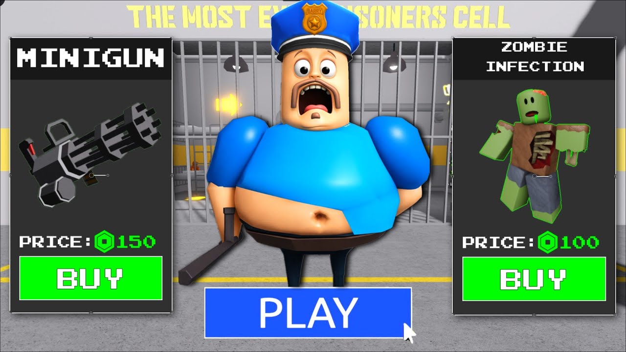 (NEW) BARRY'S PRISON RUN [OBBY] NEW Update Use All Items Morphs Unlocked: Barry, Papa Pizza, Funny