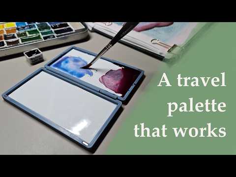 The Travel Watercolor Mixing Palette I've Been Looking For | Honest Unboxing & Test