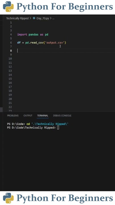 How To Get Number Of Rows & Columns In A CSV File | Python For ...