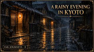 A Rainy Evening Walk Home in Kyoto | A Cozy Japanese Sleep Story | Soft British Voice, No Music screenshot 1