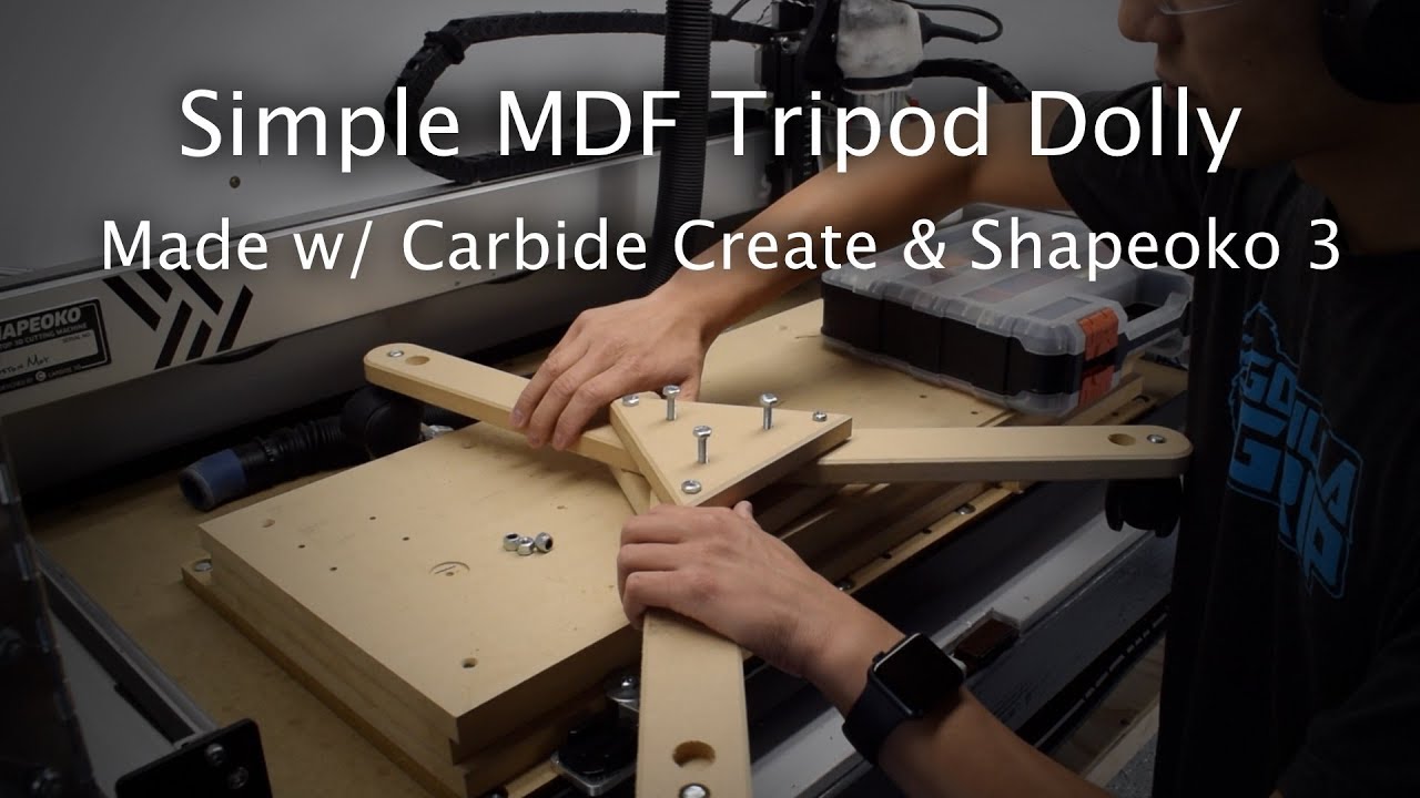 Making a Tripod Dolly Project w/ Carbide Create + Shapeoko 3 YouTube