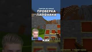 Проверка Лайфхаков в Майнкрафт - Невидимая Рамка #shorts