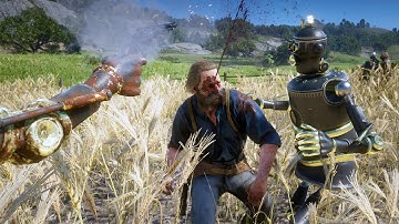 Red Dead Redemption 2 - Brutal Robots VS Humans Gameplay Vol.3 (Euphoria Ragdolls)