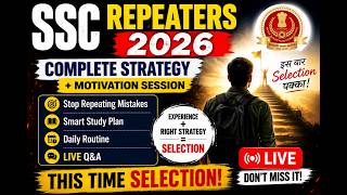 SSC Repeaters 2026 | Complete Strategy & Motivation Session | Hindi | Gaurav Sir | Sure 60 Gurukul screenshot 2