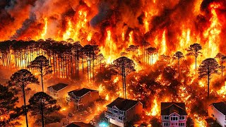 USA NOW ! 175 Wildfires Ravage North & South Carolina – Forcing Mass Evacuations & Road Closures 🔥