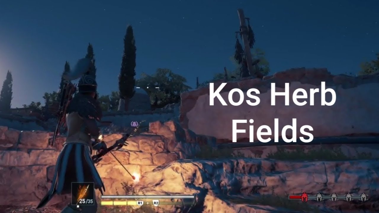 Assassin's Creed Odyssey Kos Herb Fields Loot treasure YouTube