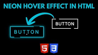 CSS Glowing Button Hover Effect | Modern Animated Button Design Using HTML & CSS