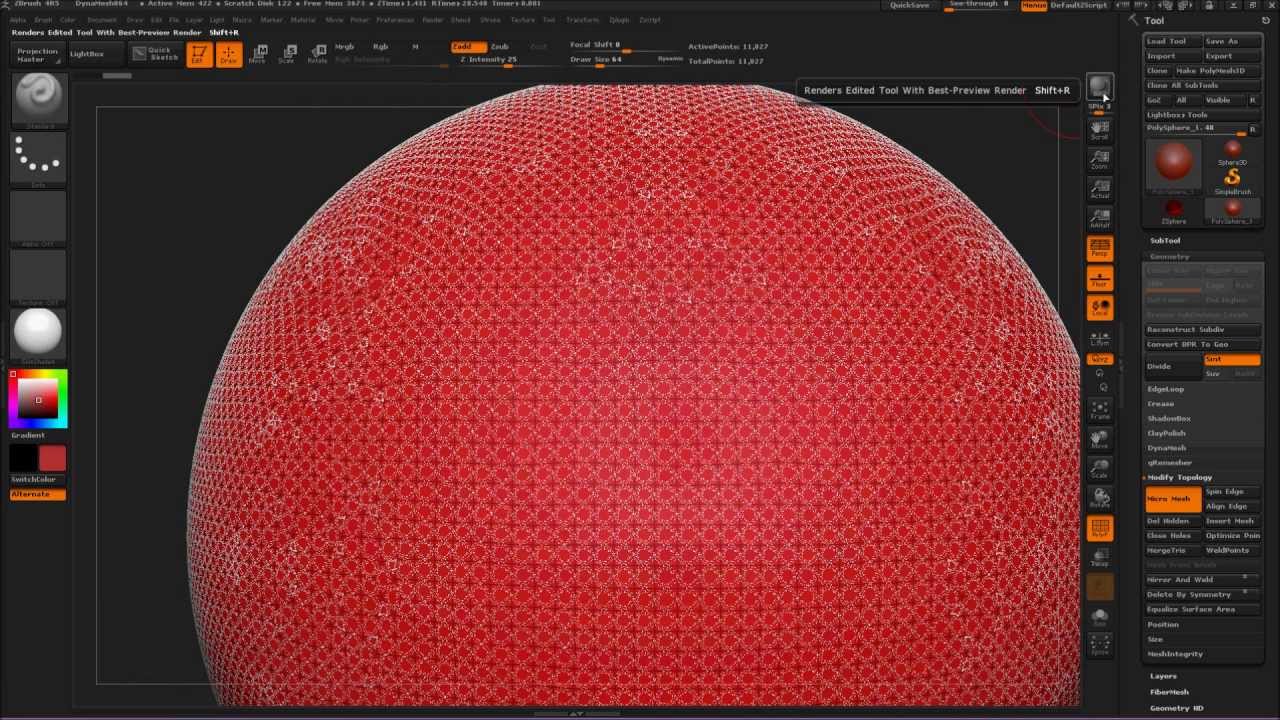 pluralsight micromesh techniques in zbrush