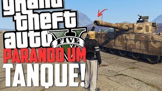 Como Derrotar um tanque! - GTA 5 MOMENTOS ENGRAÇADOS