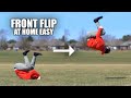 Learn to FrontFlip - At Home Parkour - Turn a ground Roll Up in Air Secret