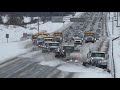 SNOW REMOVAL; 2021 SNOW PLOW CONVOY Bridge view