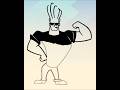 How to Draw Johnny Bravo || Flipbook Animation by VAH #drawing #shorts