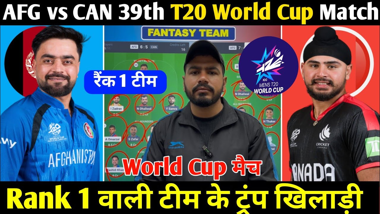 AFG vs CAN Today Match Prediction ! Afghanistan vs Canada Dream11 Team ! AFG vs CAN Dream11 Team !
