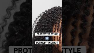 Type 4 Twistout Perfection: Protective Style to Defined Curls using Miche Beauty #shorts #twistout