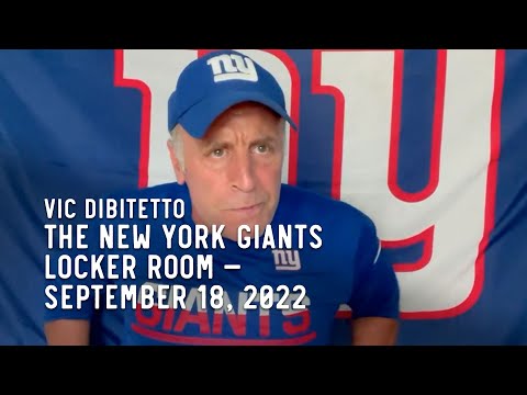 The New York Giants Locker Room with Vic DiBitetto — September 18, 2022
