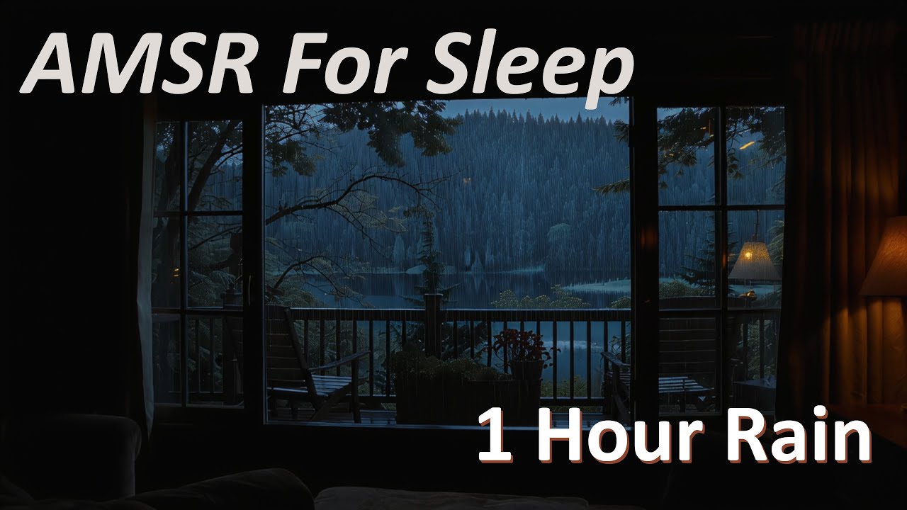 ASMR - Porch Rain Sound For Sleep (1 Hour, No Interruptions) - YouTube