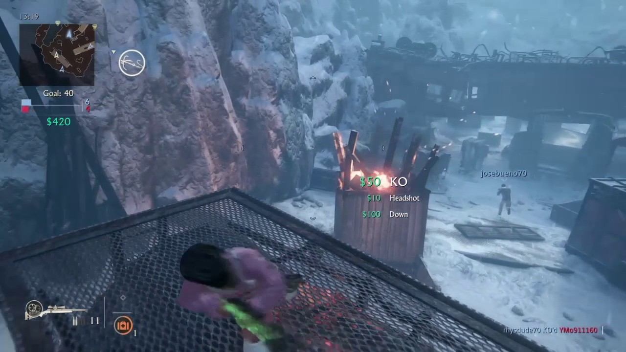 Uncharted 4 Mazur LDR Headshot/Down Compilation