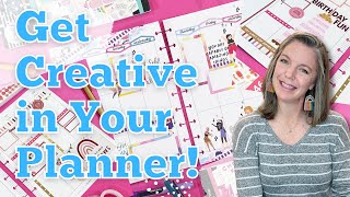 Get Creative in Your Planner January Custom Planner Spreads