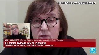 Navalny's mother accuses Russian investigators of 'blackmailing' her to agree to secret burial