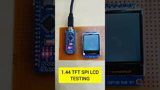 1.44 TFT SPI LCD testing with arduino #arduino