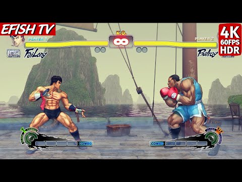 Fei Long vs Balrog (Hardest AI) - Ultra Street Fighter IV