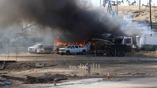 Second-Alarm Vegetation Fire Engulfs Structures
