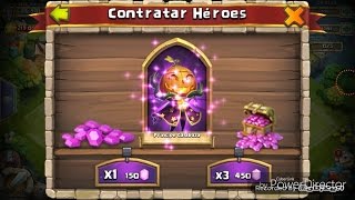 ROLEO de 900 GEMAS por CALABAZA con el TRUCO de héroes LEYENDAS Castillo Furioso / Castle Clash