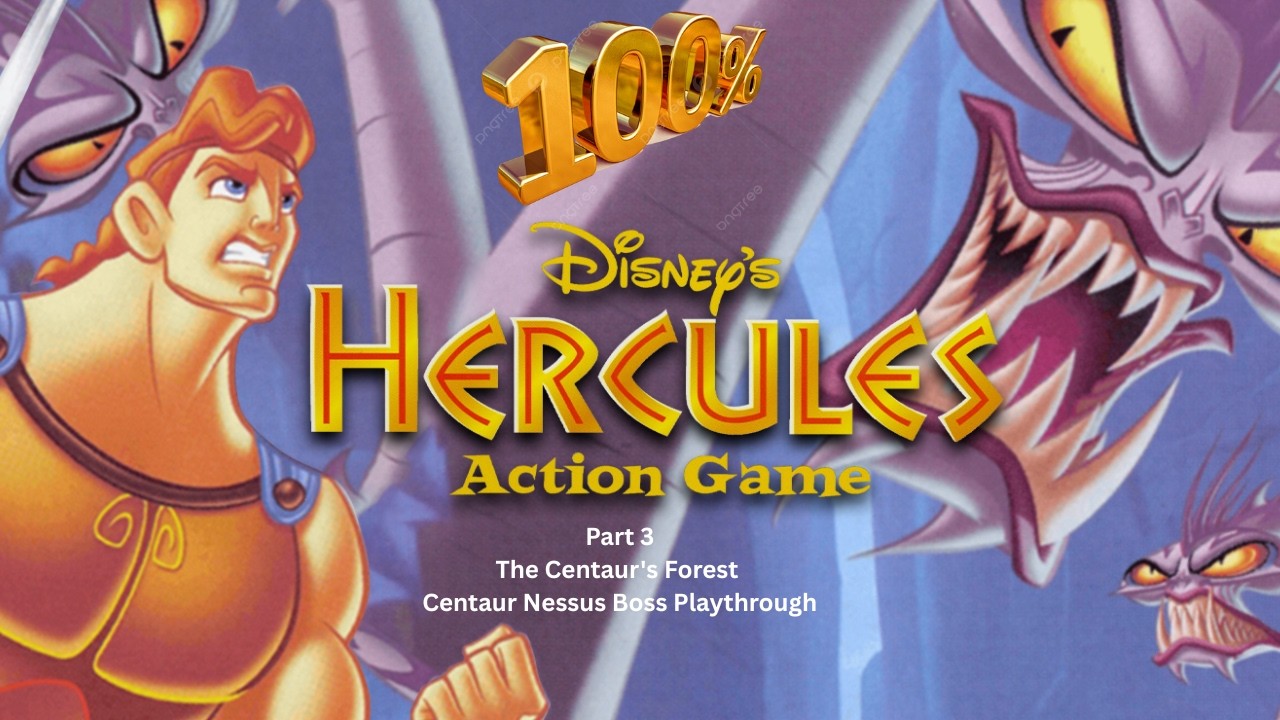 Disney Hercules PS1 100% Playthrough Part 3 The Centaur's Forest