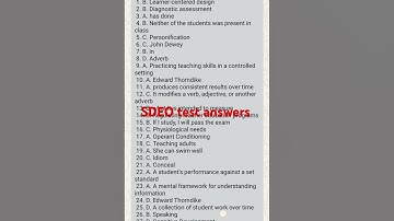 today SDEO test answers #kppsc