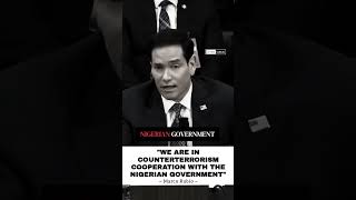 Full MARCO RUBIO🗣️: We are actively in counterterrorism cooperation with the Nigerian government. Guide